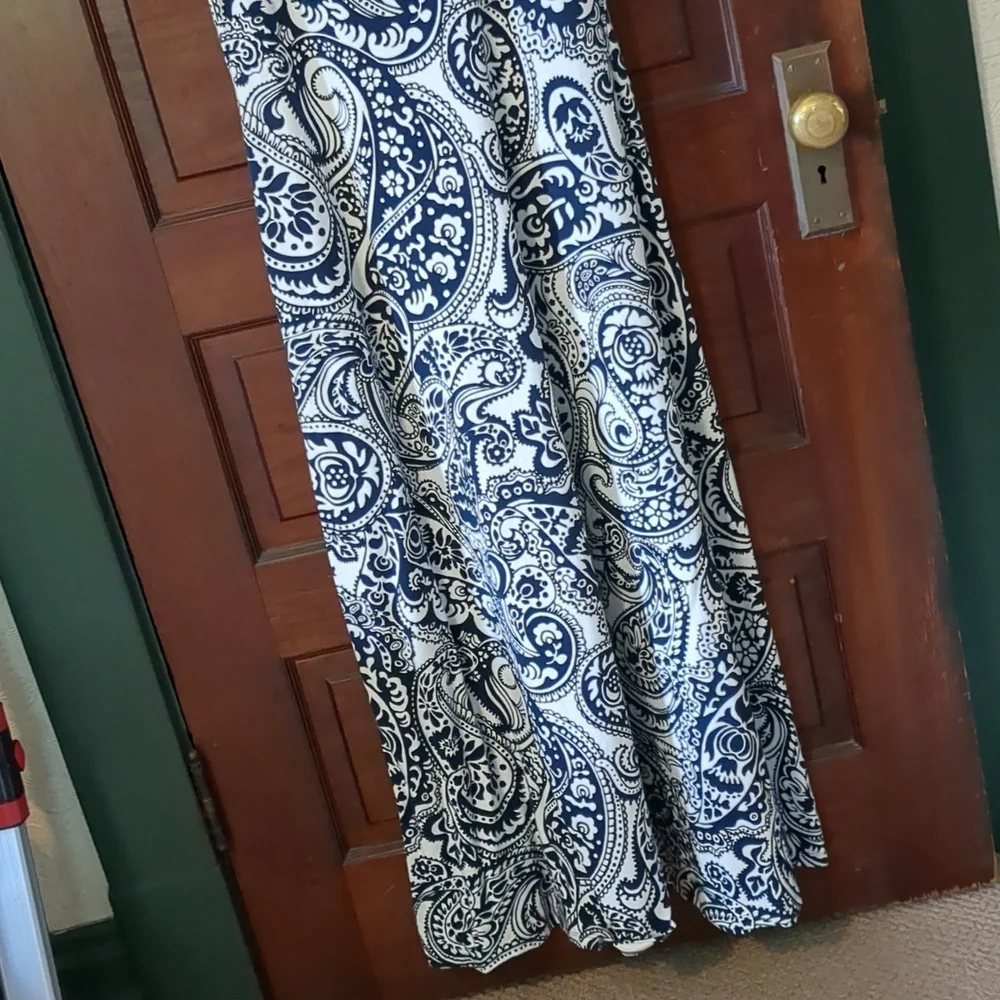 Talbots Knit Jersey Maxi Dress Paisley - Picture 5 of 9